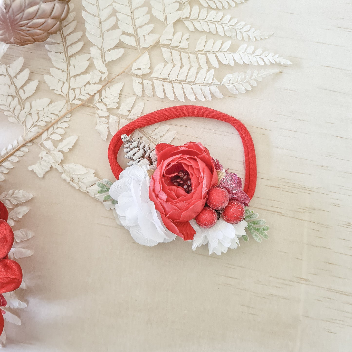 Christmas Flower Baby Headband - Prancer