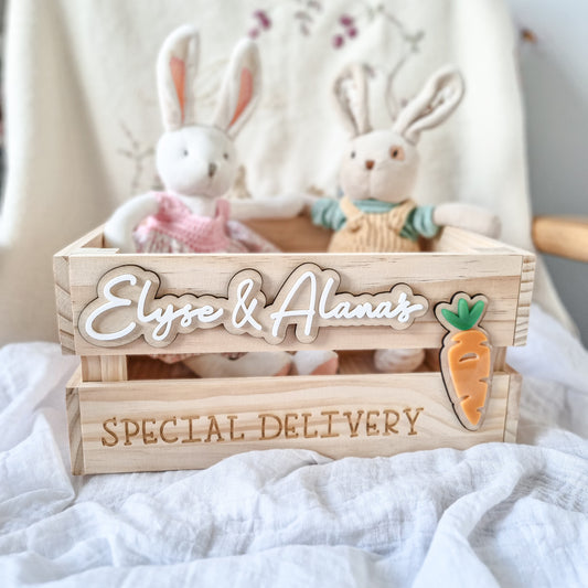 Personalised & Interchangable Keepsake Easter / Christmas Crate